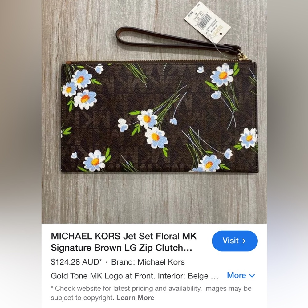 Michael Kors Large Wristlet- -new